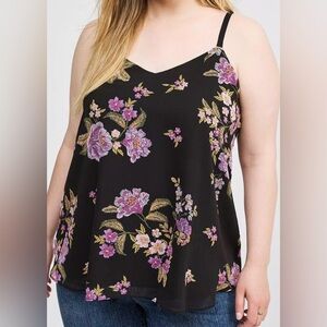 Torrid Sophie Chiffon Swing Cami in Trokpr Loel Floral